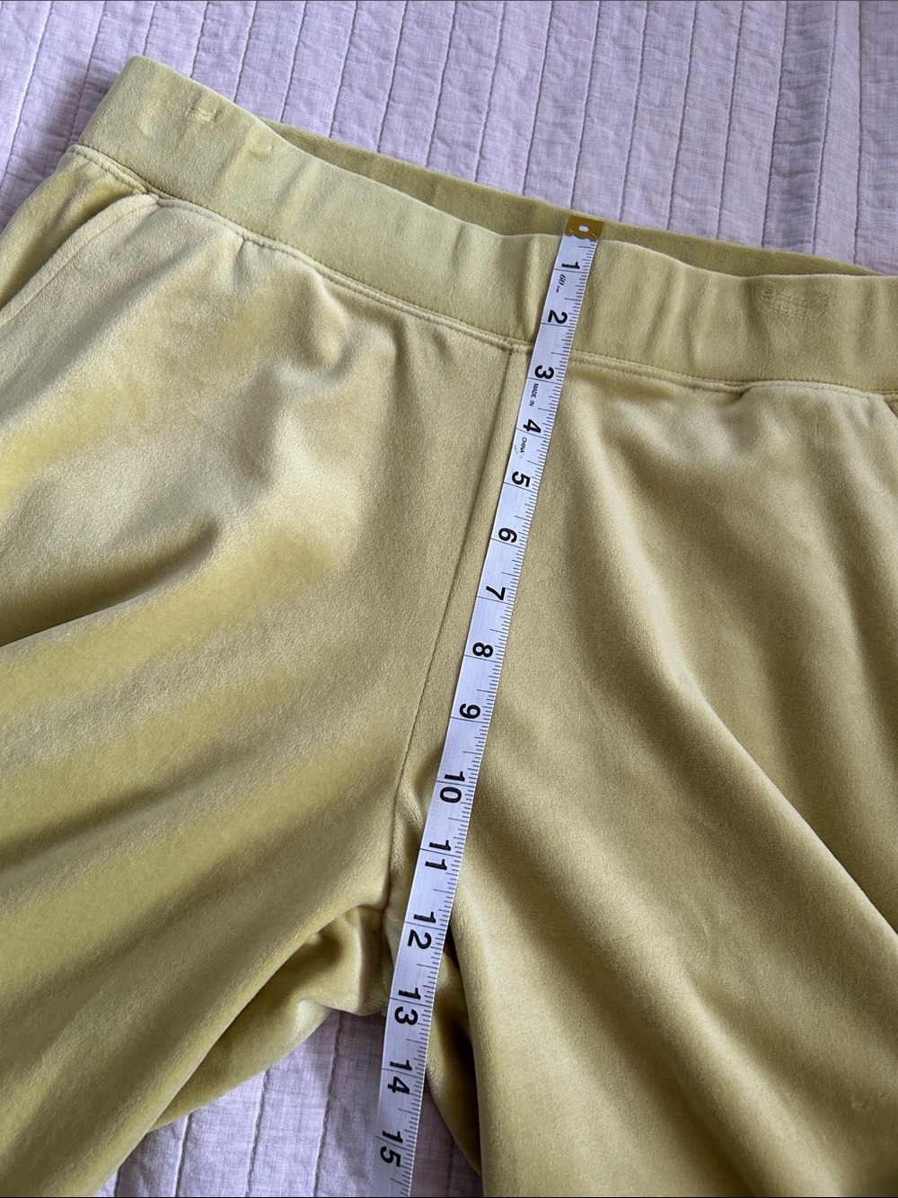 NWT Nicole miller chartreuse green Y2K velour wide leg tracksuit hoodie set L - Picture 10 of 14